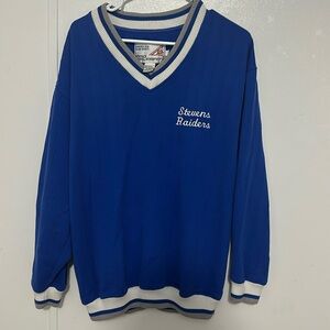 90's pro celebrity v-neck knit stevens raider sweater